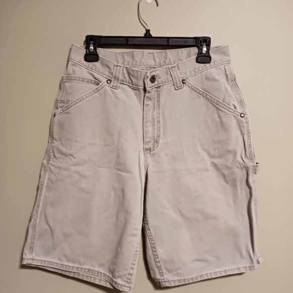 Lee Dungarees Men's Size 32L Carpenter Utility Beige Khaki Shorts - Picture 3 of 13